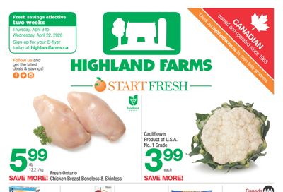 Highland Farms Flyer April 9 to 22