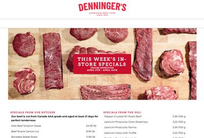 Denninger's Weekly Specials April 8 to 14