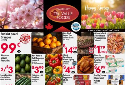 Tru Value Foods Flyer April 8 to 14