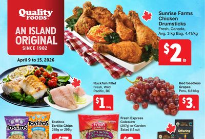 Quality Foods Flyer April 9 to 15
