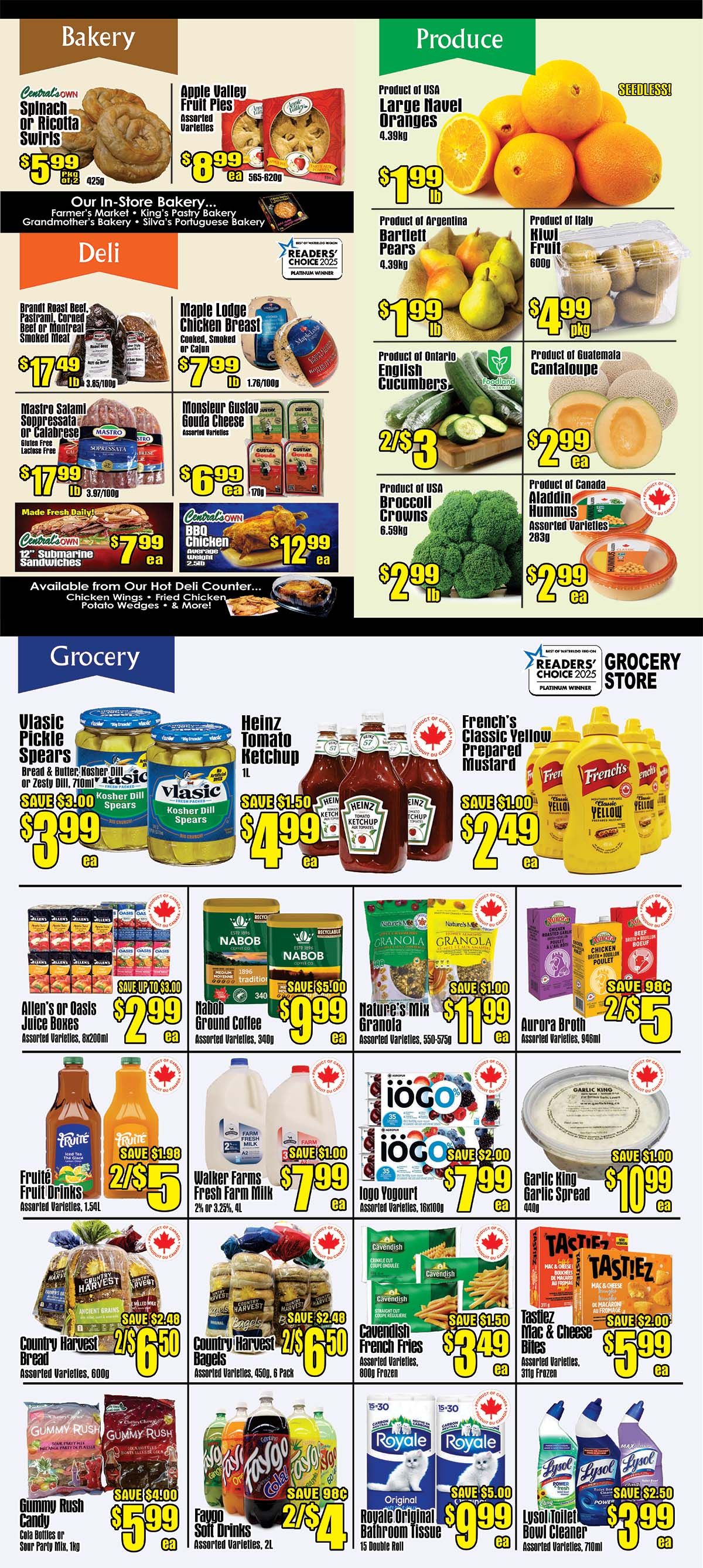 Central Fresh Market Flyer April 9 to 16