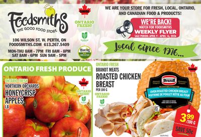 Foodsmiths Flyer April 9 to 16