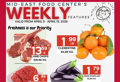 Mid-East Food Centre Flyer April 9 to 15