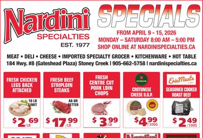 Nardini Specialties Flyer April 9 to 15