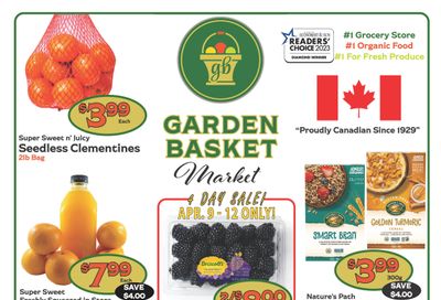 The Garden Basket Flyer April 9 to 15