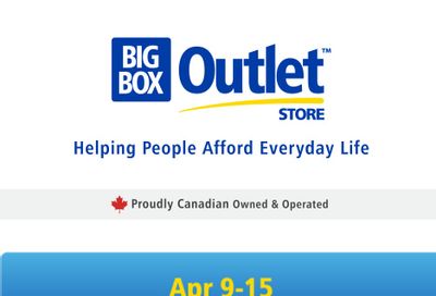Big Box Outlet Store Flyer April 9 to 15