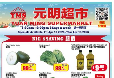 Yuan Ming Supermarket Flyer April 10 to 16