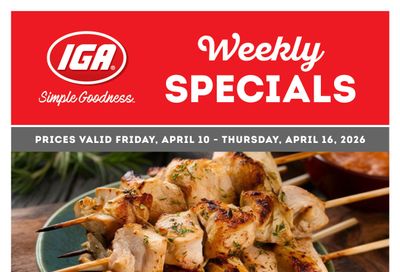 IGA Stores of BC Flyer April 10 to 16