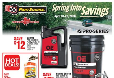 PartSource Flyer April 10 to 22