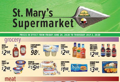 St. Mary's Supermarket Flyer June 26 to July 2
