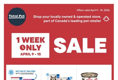 Total Pet Flyer April 9 to 15