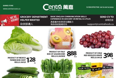 Centra Foods (Barrie) Flyer April 10 to 16