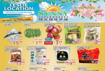 Sunny Supermarket (Leslie) Flyer April 10 to 16