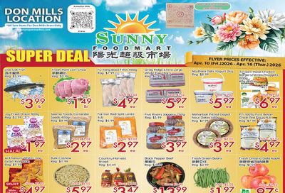Sunny Foodmart (Don Mills) Flyer April 10 to 16