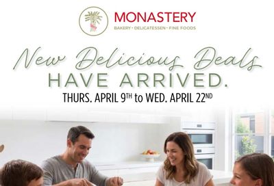 Monastery Bakery Flyer April 9 to 22