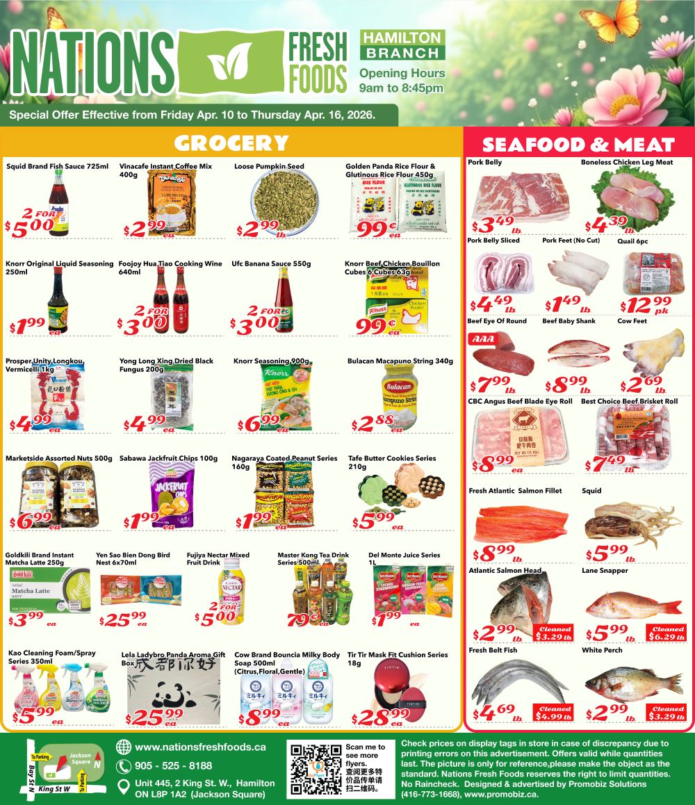Nations Fresh Foods (Hamilton) Flyer April 10 to 16