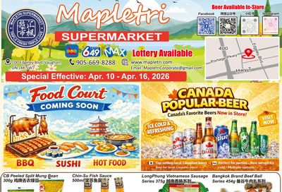 Mapletri Supermarket Flyer April 10 to 16