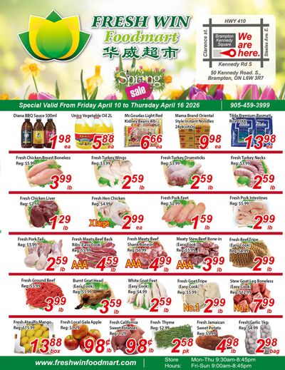 Fresh Win Foodmart Flyer April 10 to 16