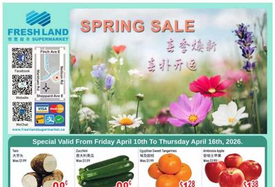 FreshLand Supermarket Flyer April 10 to 16