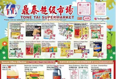 Tone Tai Supermarket Flyer April 10 to 16