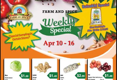 Farm And Spice Grocers Flyer April 10 to 16