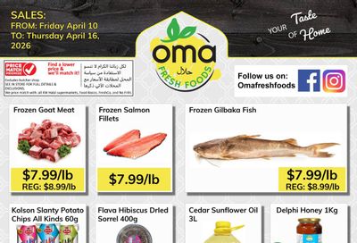 Oma Fresh Foods Flyer April 10 to 16