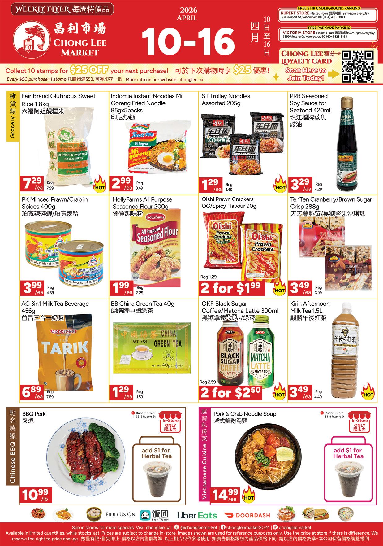 Chong Lee Market Flyer April 10 to 16