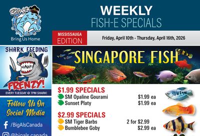 Big Al's (Mississauga) Weekly Specials April 10 to 16