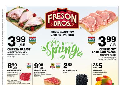 Freson Bros. Flyer April 17 to 23