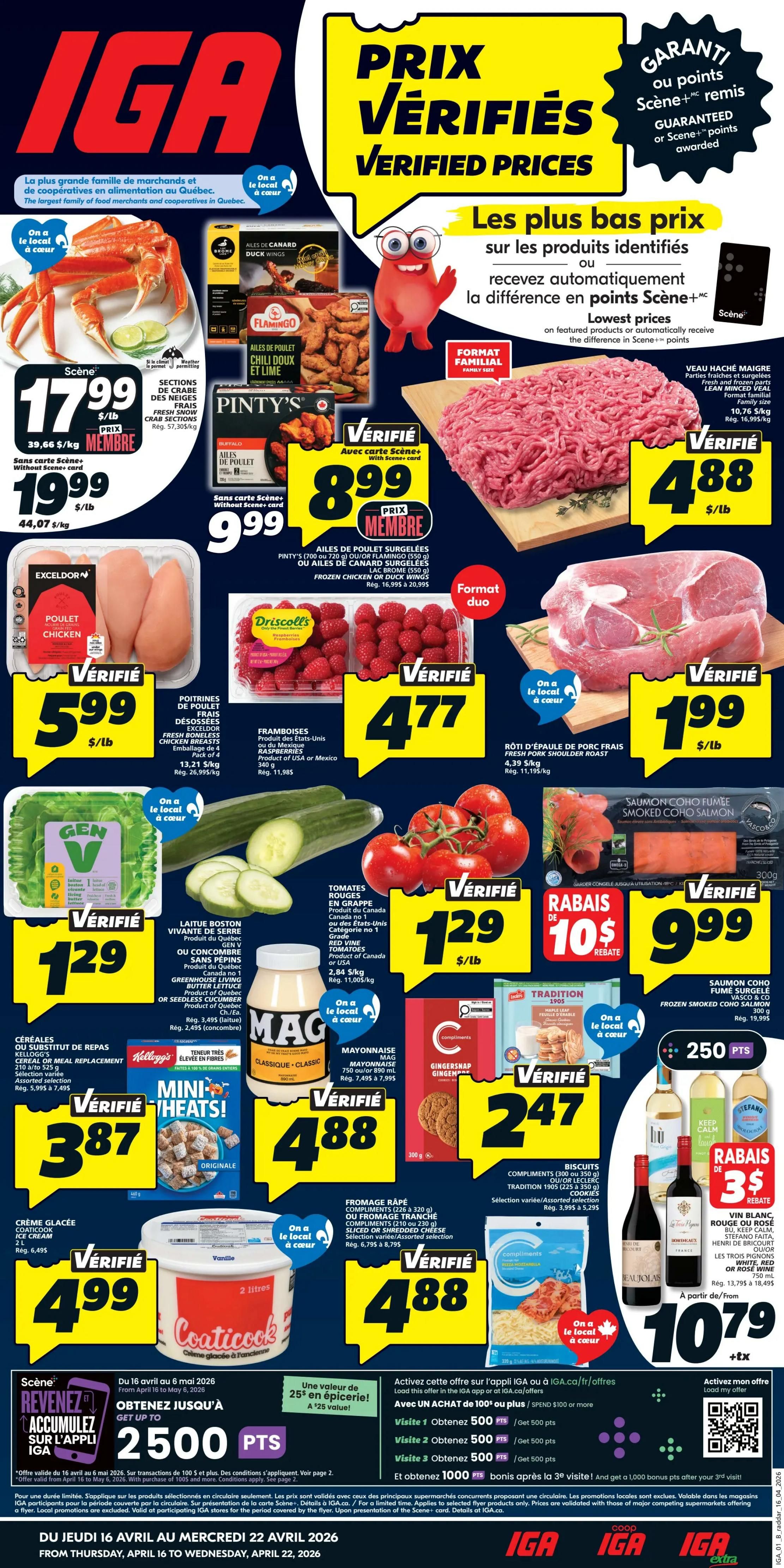 IGA (QC) Flyer April 16 to 22