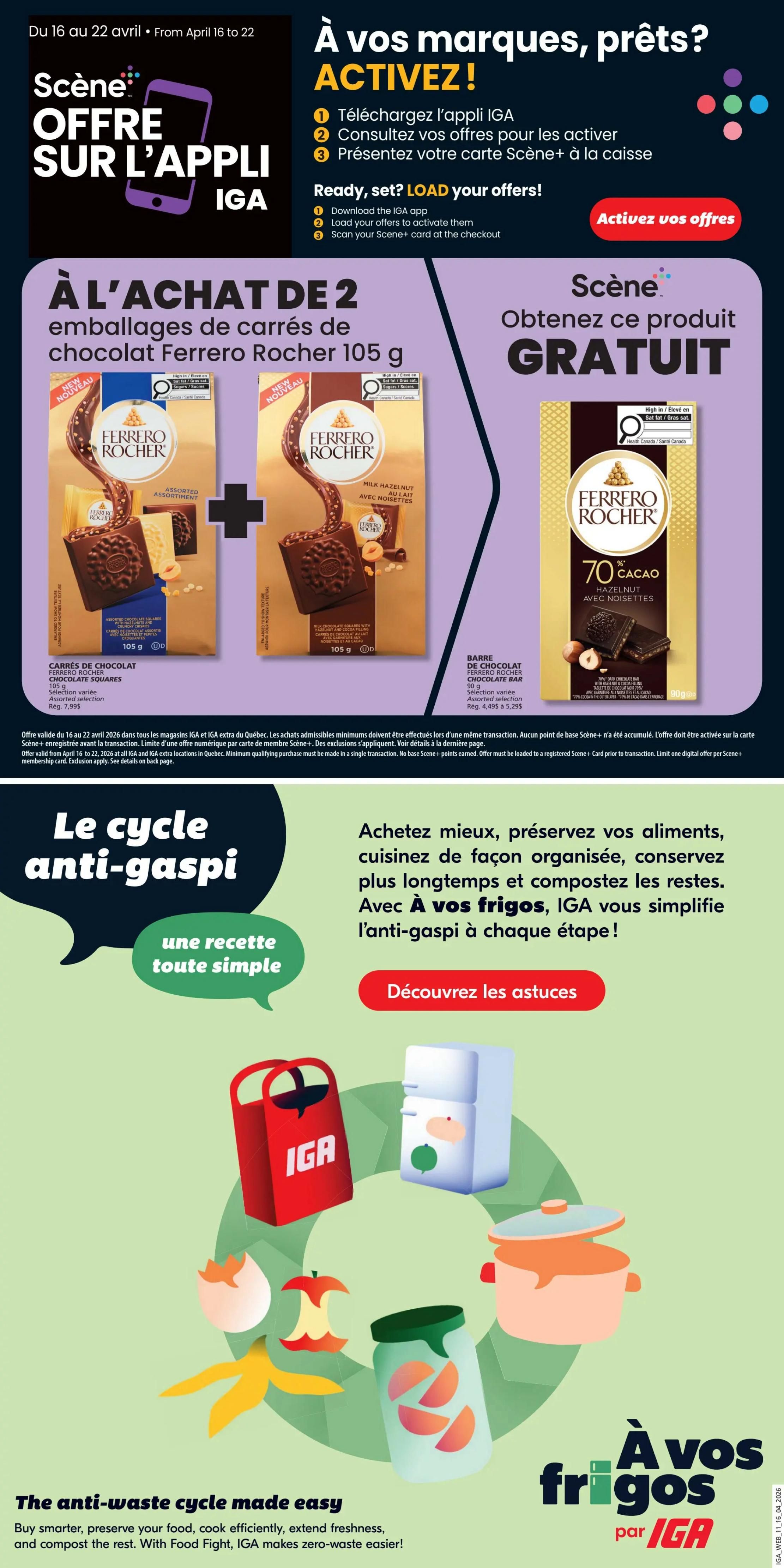 IGA (QC) Flyer April 16 to 22