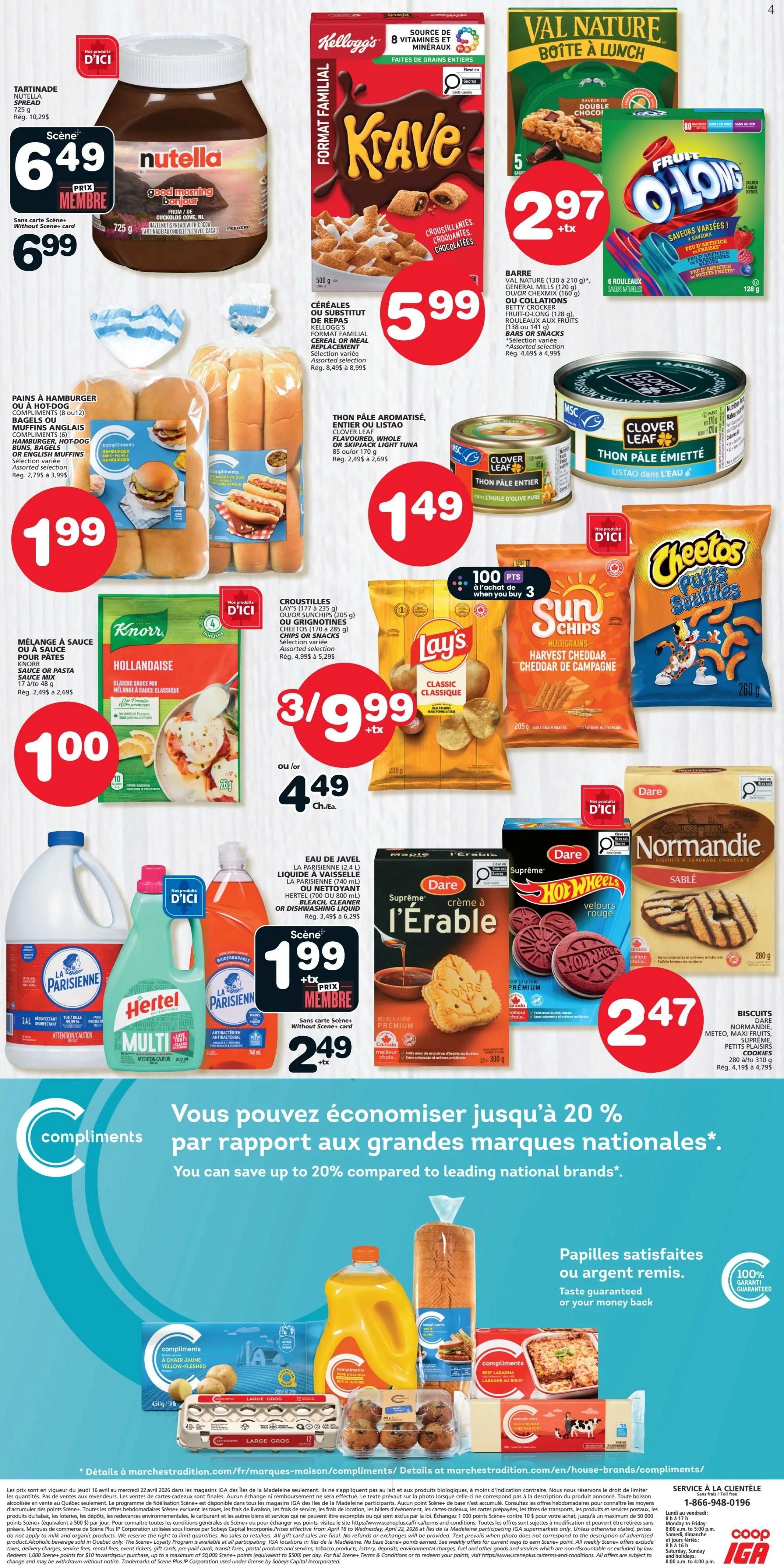 Coop IGA (QC) Flyer April 16 to 22