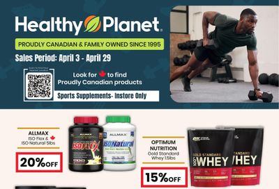 Healthy Planet Flyer April 3 to 29