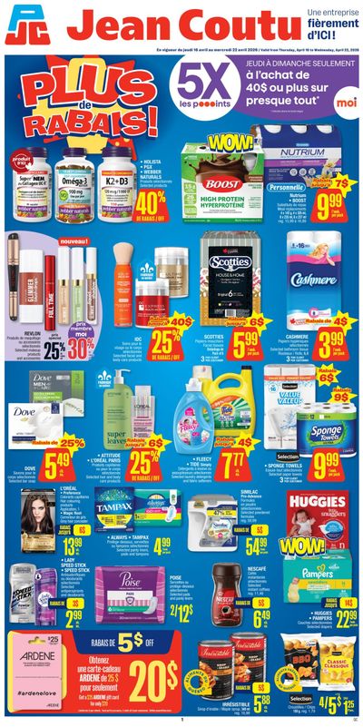 Jean Coutu Flyer April 16 to 22