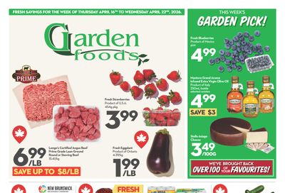 Garden Foods Flyer April 16 to 22