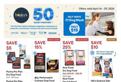 Bosley's by PetValu Flyer April 16 to 29