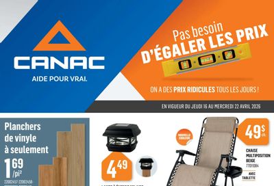 Canac Flyer April 16 to 22