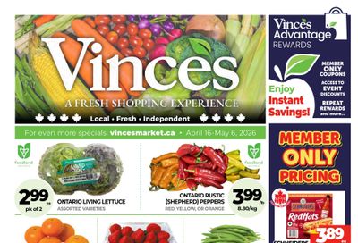 Vince's Market Flyer April 16 to May 6