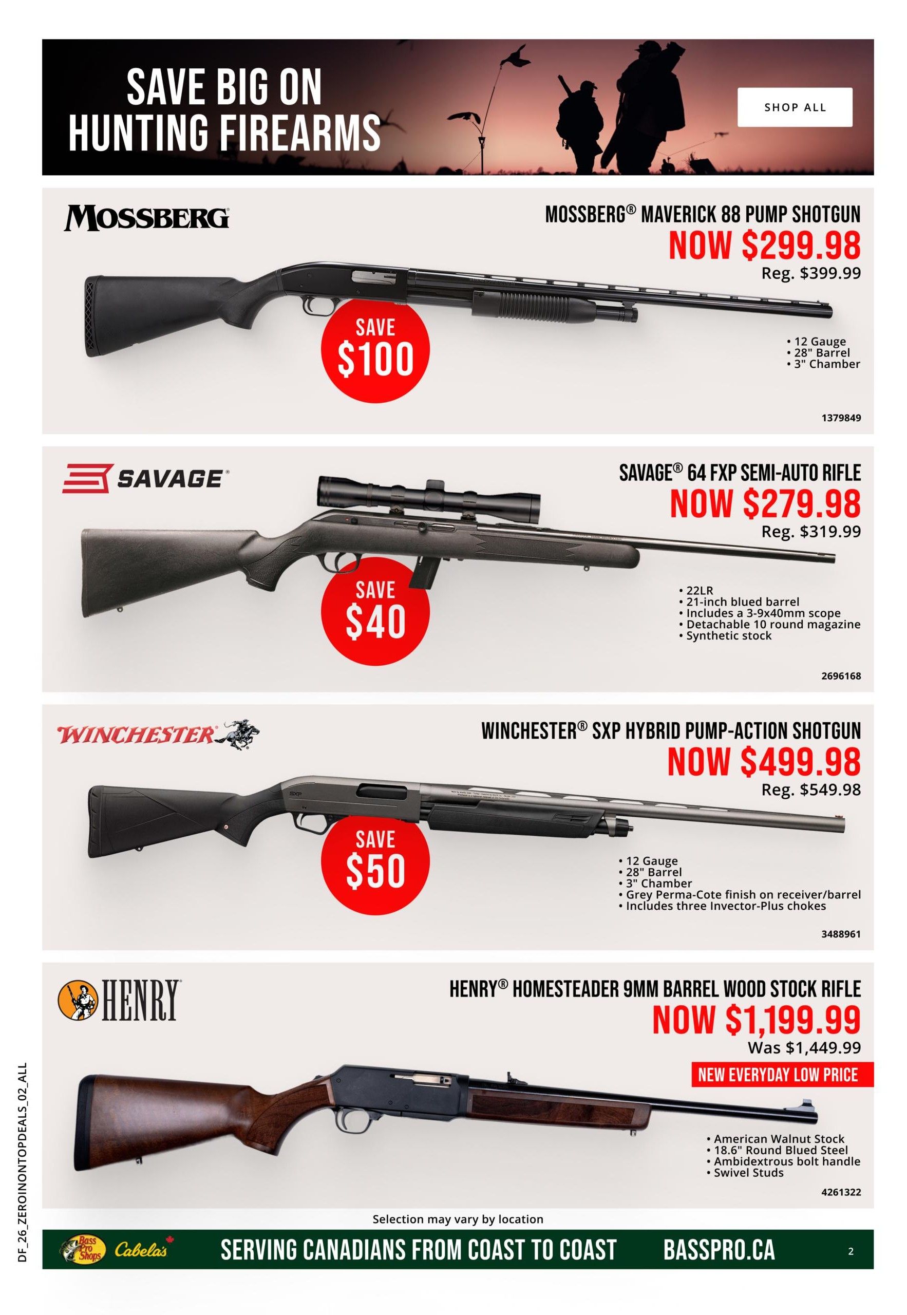 Bass Pro Shops Flyer April 9 to 29