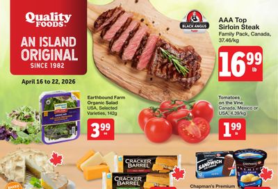 Quality Foods Flyer April 16 to 22
