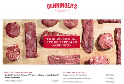 Denninger's Weekly Specials April 15 to 21