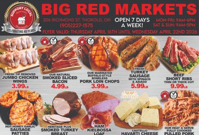 Big Red Markets Flyer April 16 to 22