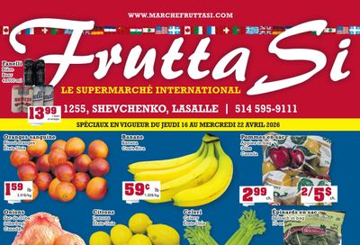 Frutta Si Flyer April 16 to 22