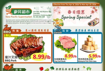 New Pacific Supermarket Flyer April 16 to 20