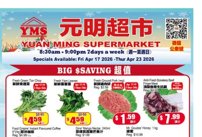 Yuan Ming Supermarket Flyer April 17 to 23