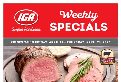 IGA Stores of BC Flyer April 17 to 23