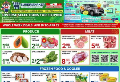 88 Supermarket Flyer April 16 to 22