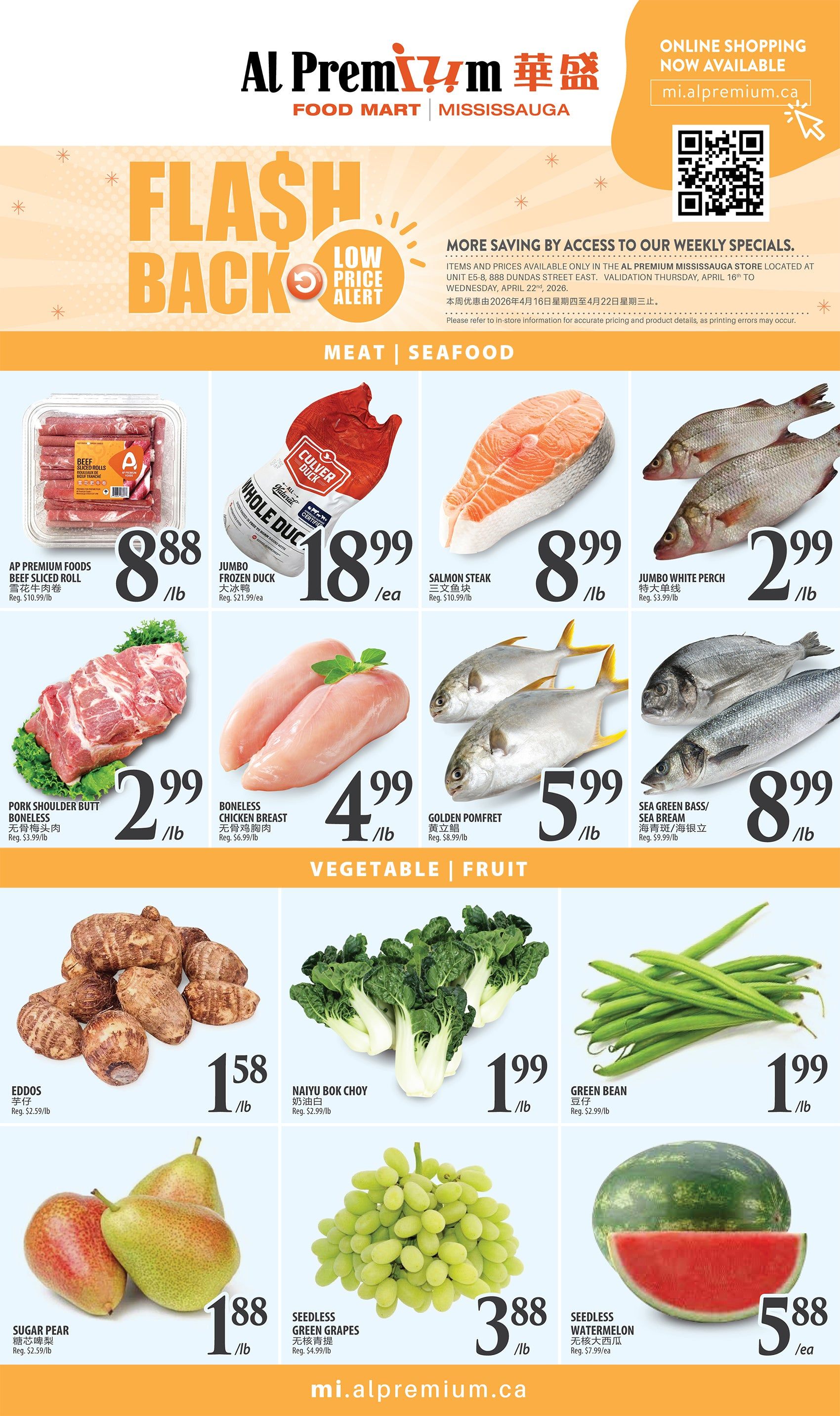 Al Premium Food Mart (Mississauga) Flyer April 16 to 22