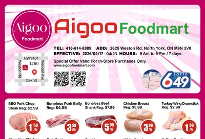 Aigoo Foodmart Flyer April 17 to 23