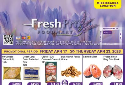 FreshPro Foodmart (Mississauga) Flyer April 17 to 23